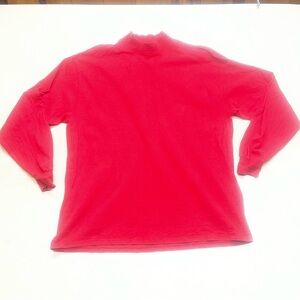 VTG Rawlings Mock Turtleneck Long Sleeve Shirt Men’s 2XL Red Made In USA